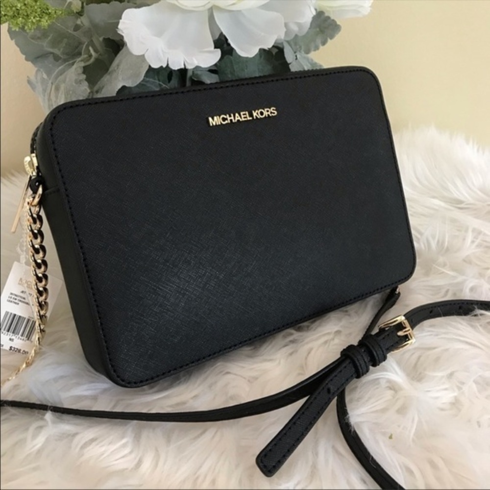 Michael Kors Jet Set Large East West Saffiano Leather Crossbody bag